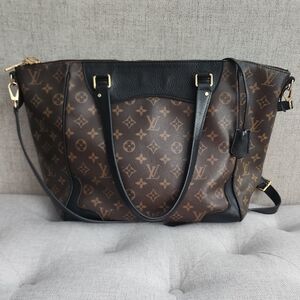 Louis Vuitton Black and Brown Monogram Shoulder Bag